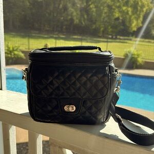 Icon Camera Case for Polaroid Camera Black Quilted Vegan Leather